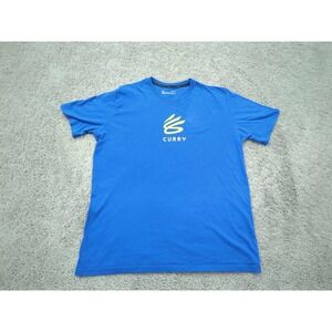 Curry Brand T Shirt Mens Large Short Sleeve Under Armour Loose HeatGear Blue